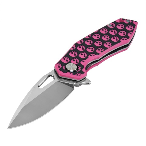 M-TAC Nóż Składany Type 12 Skull Black/Pink Steel