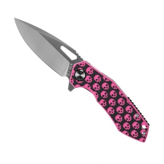 M-TAC Nóż Składany Type 12 Skull Black/Pink Steel