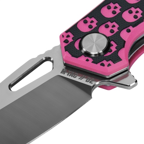 M-TAC Nóż Składany Type 12 Skull Black/Pink Steel