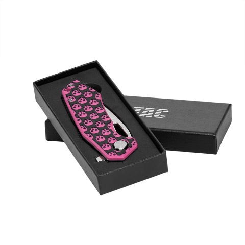 M-TAC Nóż Składany Type 12 Skull Black/Pink Steel