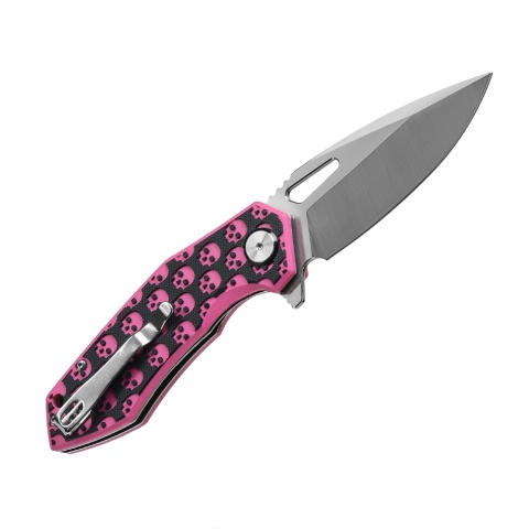 M-TAC Nóż Składany Type 12 Skull Black/Pink Steel
