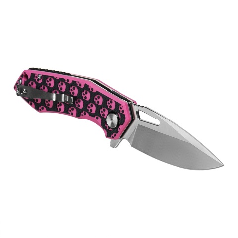 M-TAC Nóż Składany Type 12 Skull Black/Pink Steel