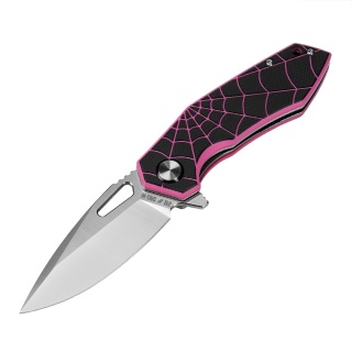 M-TAC Nóż Składany Type 12 Spider Web Black/Pink Steel