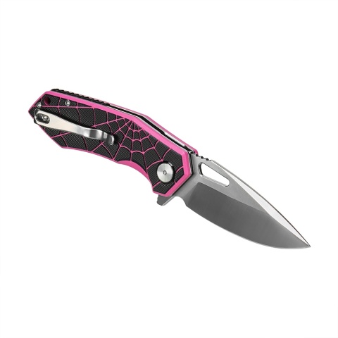 M-TAC Nóż Składany Type 12 Spider Web Black/Pink Steel