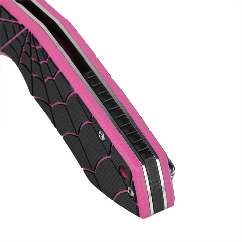M-TAC Nóż Składany Type 12 Spider Web Black/Pink Steel
