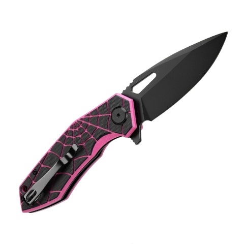 M-TAC Nóż Składany Type 12 Spider Web Black/Pink