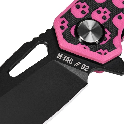 M-TAC Nóż Składany Type 12 Skull Black/Pink