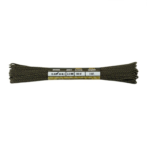 M-TAC Paracord Minicord 15m Tiger Stripe