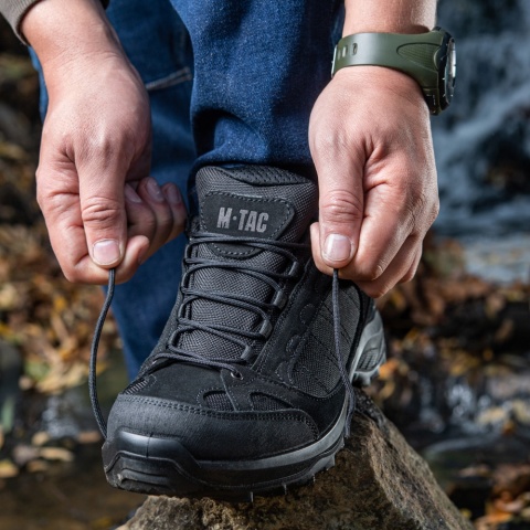 M-TAC Buty Trekkingowe Jesienno-Wiosenne Czarne