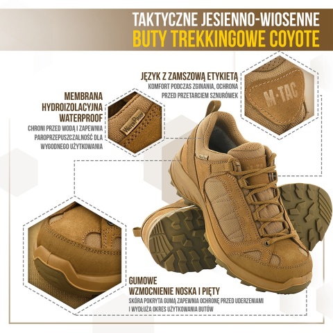 M-TAC Buty Trekkingowe Jesienno-Wiosenne Coyote
