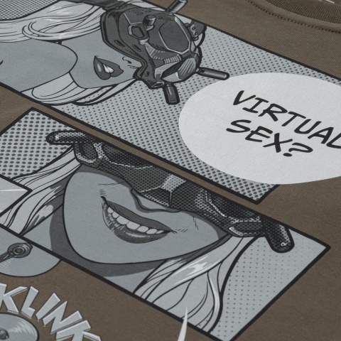 M-TAC Koszulka Comics Drone Girl Dark Olive