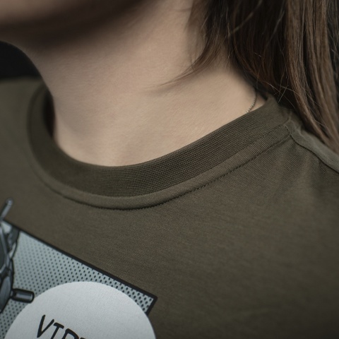 M-TAC Koszulka Comics Drone Girl Dark Olive