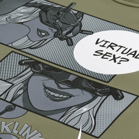 M-TAC Koszulka Comics Drone Girl Jasno oliwkowa