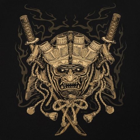 M-TAC Koszulka Gold Samurai Oversize Czarna