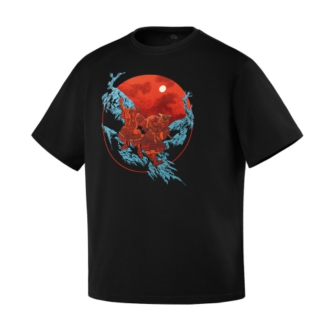 M-TAC Koszulka Two Samurai Oversize Cotton Hard Czarna