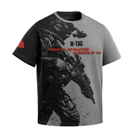 M-TAC Koszulka Warrior Oversize Jasno szary