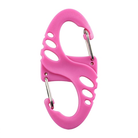 M-TAC Karabińczyk S-Hook plastikowy Pink