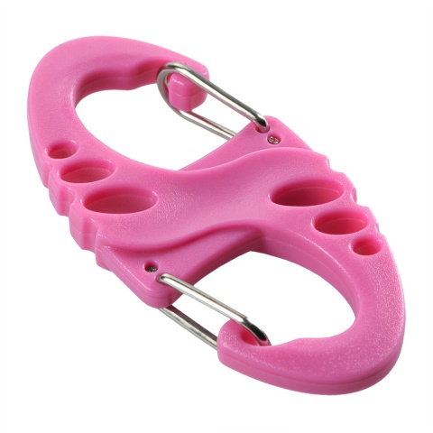 M-TAC Karabińczyk S-Hook plastikowy Pink