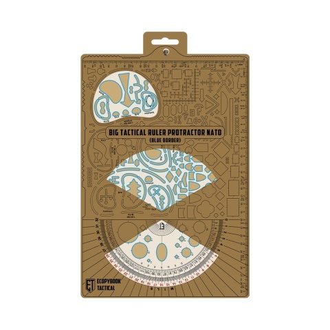 M-TAC Linijka taktyczna Ecopybook Protractor NATO Large Blue Border