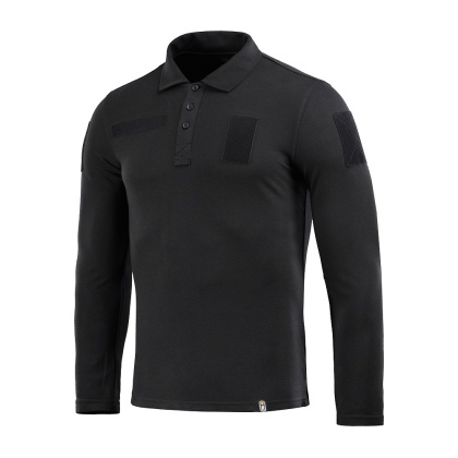 M-TAC Koszula Taktyczna Polo z długim rękawem 65/35 Czarna