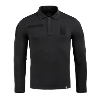 M-TAC Koszula Taktyczna Polo z długim rękawem 65/35 Czarna