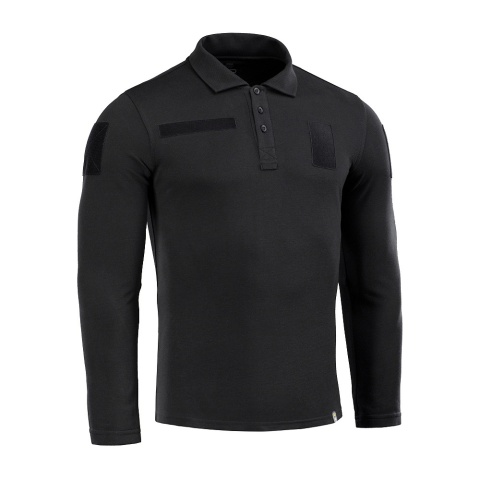 M-TAC Koszula Taktyczna Polo z długim rękawem 65/35 Czarna