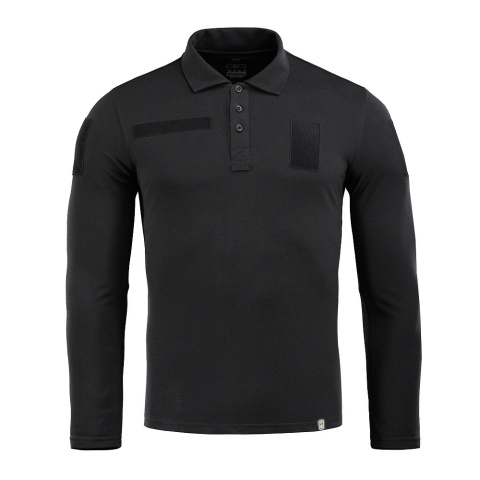 M-TAC Koszula Taktyczna Polo z długim rękawem 65/35 Czarna