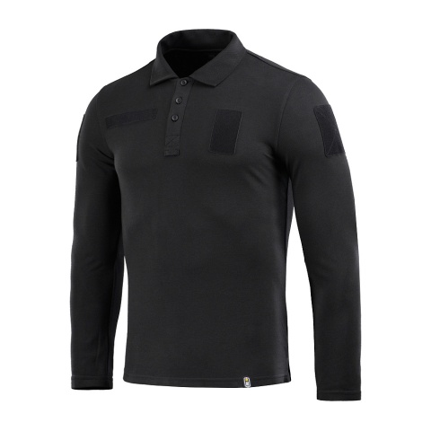 M-TAC Koszula Taktyczna Polo z długim rękawem 65/35 Czarna
