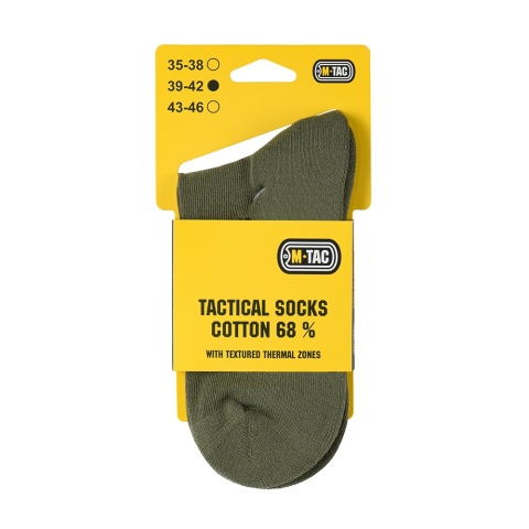 M-TAC Skarpety Tactical Socks Cotton 68 Olive
