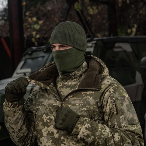 M-TAC Czapka Pod Kask Fleece Rip-Stop Army Olive