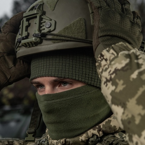 M-TAC Czapka Pod Kask Fleece Rip-Stop Army Olive