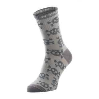 M-TAC Lekkie skarpetki Mk.3 Pirate Skull Light Grey