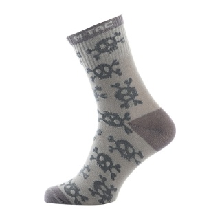 M-TAC Lekkie skarpetki Mk.3 Pirate Skull Light Grey