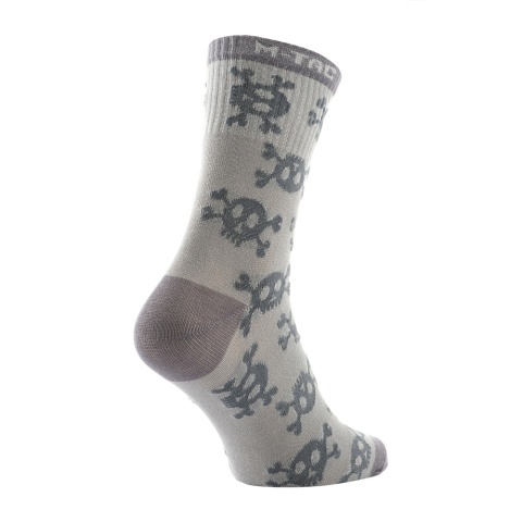 M-TAC Lekkie skarpetki Mk.3 Pirate Skull Light Grey