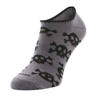M-TAC Lekkie letnie skarpetki Pirate Skull Dark Grey
