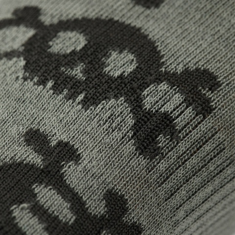 M-TAC Lekkie letnie skarpetki Pirate Skull Olive