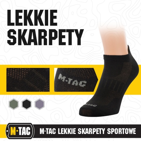 M-TAC Lekkie skarpety sportowe Black