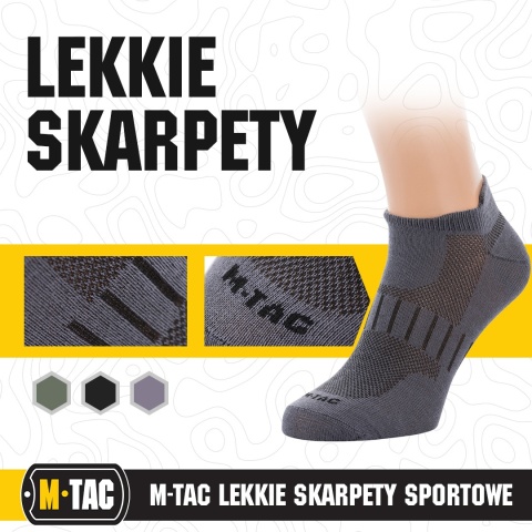 M-TAC Lekkie skarpety sportowe Dark Grey