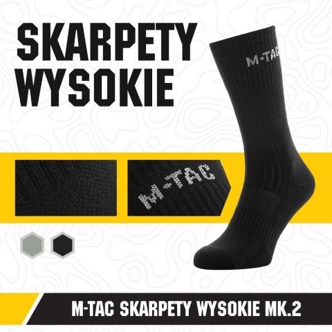 M-TAC Skarpety wysokie Mk.2 Black