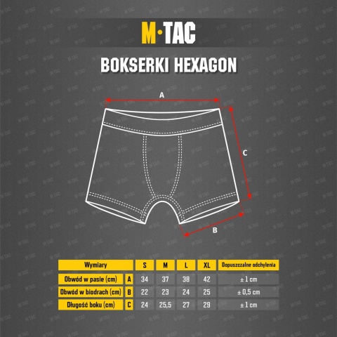 M-TAC Bokserki Hexagon Black
