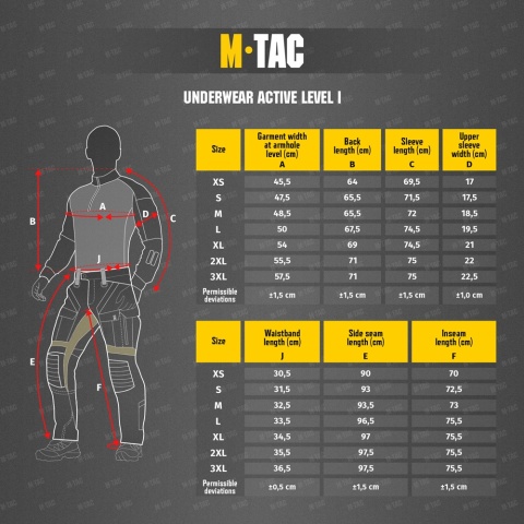 M-TAC Bielizna Termoaktywna Active Level I Dark Grey Melange