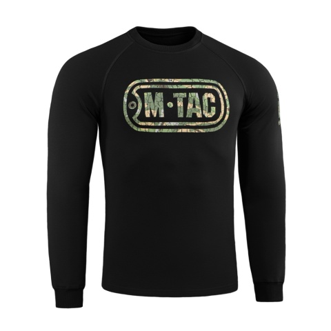 M-TAC Bluza Raglanowa Logo Czarna