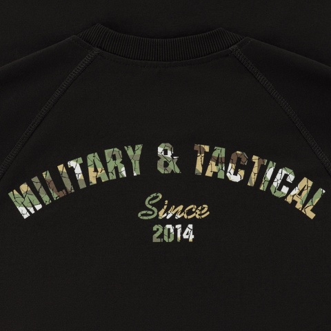 M-TAC Bluza Raglanowa Logo Czarna