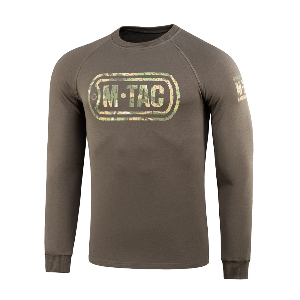 M-TAC Bluza Raglanowa Logo Ciemno oliwkowa