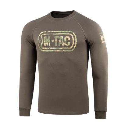 M-TAC Bluza Raglanowa Logo Ciemno oliwkowa