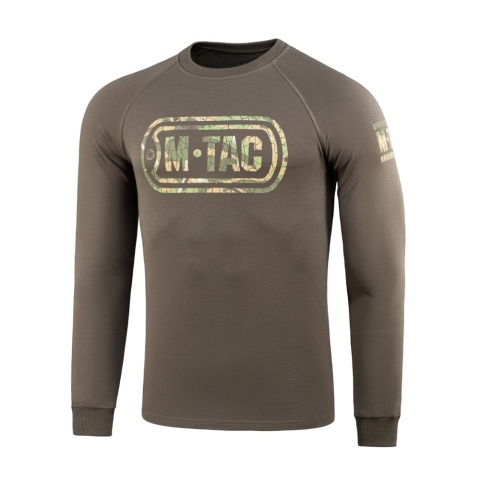 M-TAC Bluza Raglanowa Logo Ciemno oliwkowa