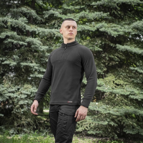 M-TAC Kardigan Delta Polartec® Raglan Czarna
