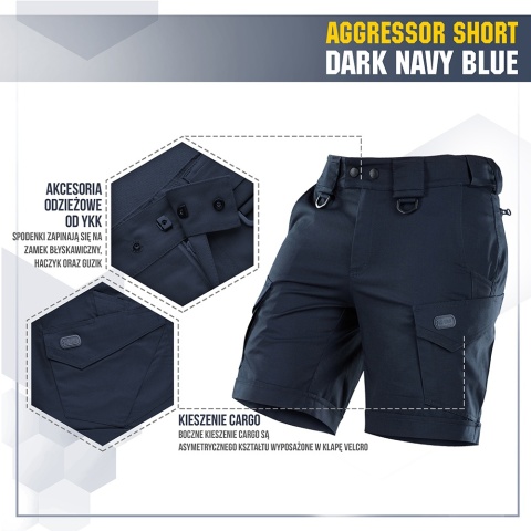M-TAC Spodenki Aggressor Short Dark Navy Blue