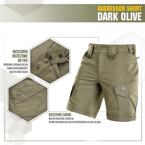 M-TAC Spodenki Aggressor Short Ciemno oliwkowe