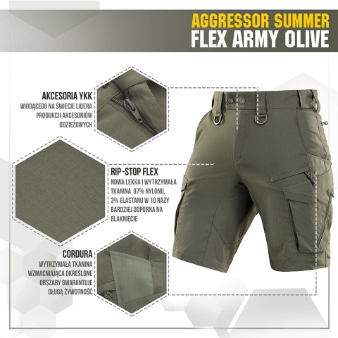 M-TAC Spodenki Aggressor Summer Flex Army Olive